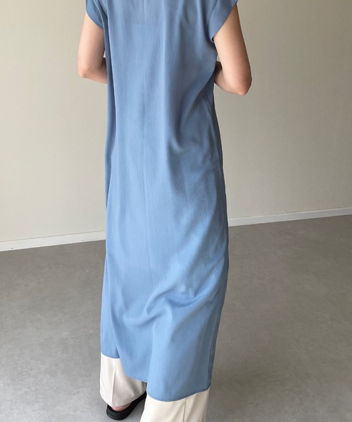 y/m by misato（イムバイミサト）の「楊柳ワンピース（ワンピース・レディース・アイボリー/ダークブルー・FREE）」の17枚目の写真