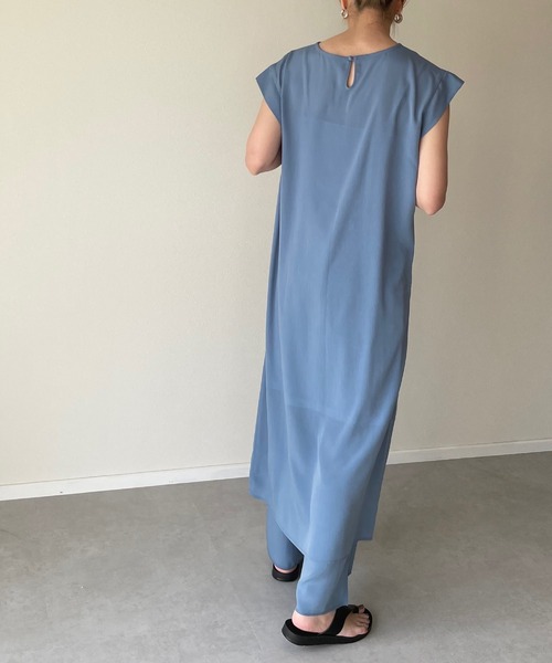 y/m by misato（イムバイミサト）の「楊柳ワンピース（ワンピース・レディース・アイボリー/ダークブルー・FREE）」の15枚目の写真