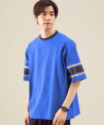 green label relaxing | 【 WEB限定 】[ GLR/ -or ] フットボール ワイド Tシャツ ユニセックス 男女兼用 †(Tシャツ/カットソー)