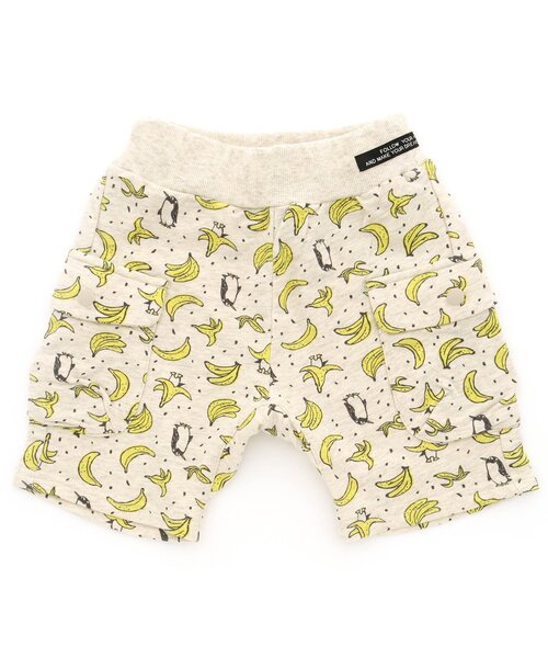 F.O.KIDS（エフオーキッズ）の「/総柄カットパンツ 5分丈（その他パンツ・キッズ・アイボリー/ブラウン/グレー・100/130/90/120/140/95/80/110）」の2枚目の写真