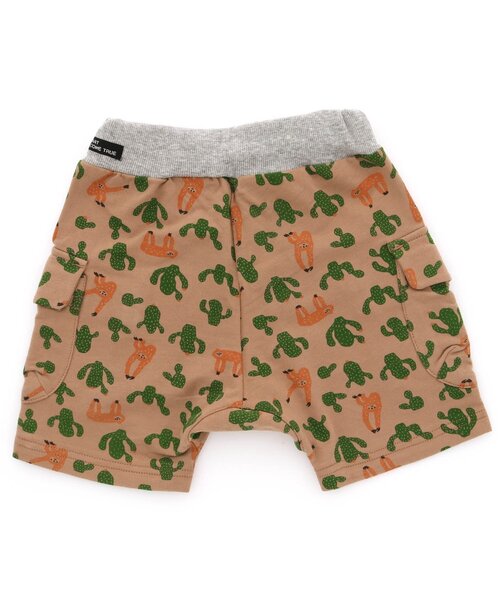 F.O.KIDS（エフオーキッズ）の「/総柄カットパンツ 5分丈（その他パンツ・キッズ・アイボリー/ブラウン/グレー・100/130/90/120/140/95/80/110）」の4枚目の写真