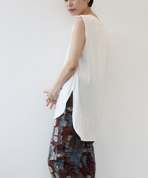 Three Four Time | 【吸水・速乾・汗シミ防止】ノースリーブロングプルオーバー(Tシャツ/カットソー)