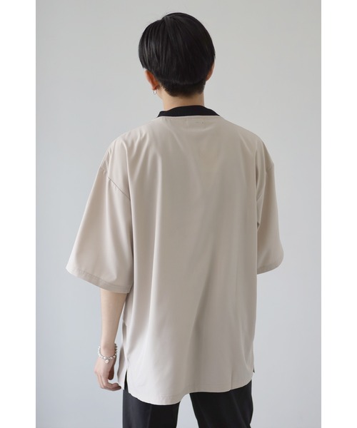 CREARE -LINO-（クレアーレリノ）の「ストームフラップ オーバーサイズ Tシャツ（Tシャツ/カットソー・メンズ・ホワイト/ベージュ/サックスブルー・M/L）」の5枚目の写真