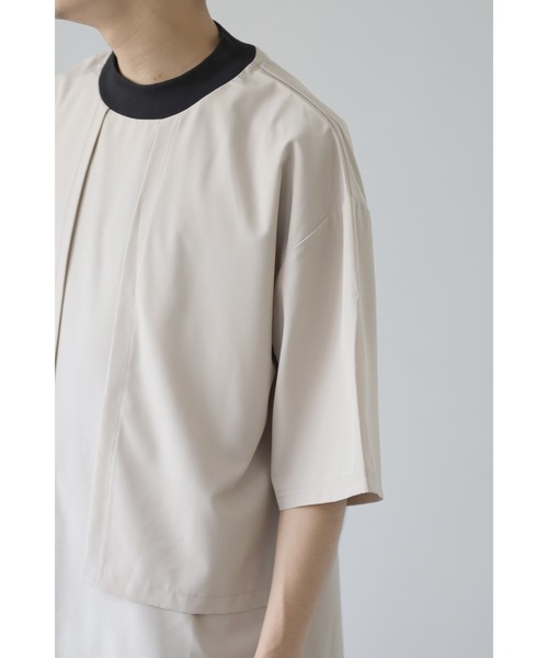 CREARE -LINO-（クレアーレリノ）の「ストームフラップ オーバーサイズ Tシャツ（Tシャツ/カットソー・メンズ・ホワイト/ベージュ/サックスブルー・M/L）」の18枚目の写真