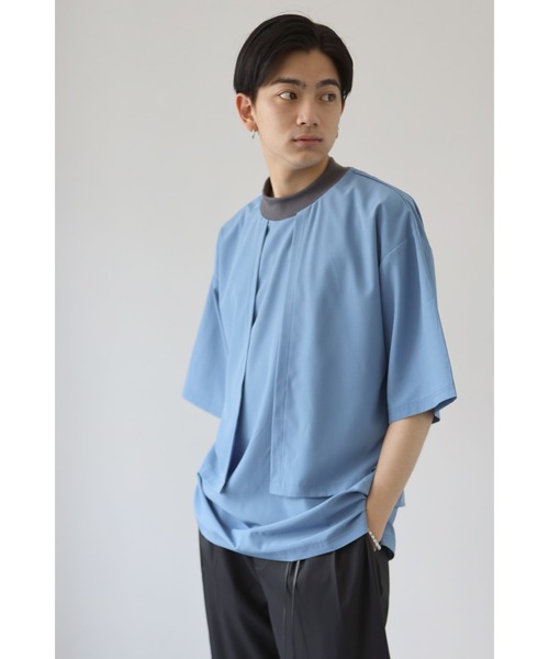 CREARE -LINO-（クレアーレリノ）の「ストームフラップ オーバーサイズ Tシャツ（Tシャツ/カットソー・メンズ・ホワイト/ベージュ/サックスブルー・M/L）」の19枚目の写真