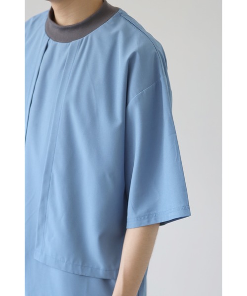 CREARE -LINO-（クレアーレリノ）の「ストームフラップ オーバーサイズ Tシャツ（Tシャツ/カットソー・メンズ・ホワイト/ベージュ/サックスブルー・M/L）」の15枚目の写真