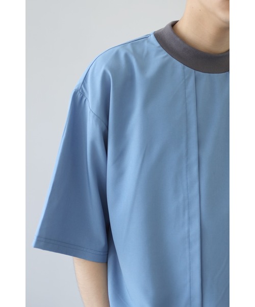 CREARE -LINO-（クレアーレリノ）の「ストームフラップ オーバーサイズ Tシャツ（Tシャツ/カットソー・メンズ・ホワイト/ベージュ/サックスブルー・M/L）」の7枚目の写真