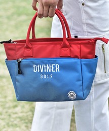 DIVINER GOLF（ディバイナー ゴルフ）の「【DIVINER GOLF】ゴルフウェアブランドバイカラーロゴ刺繍カートバッグ（ゴルフグッズ）」