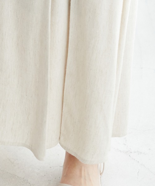 ROPE' PICNIC（ロペピクニック）の「リネン混レースアップフレアスカート（スカート・レディース・ブラック系その他/ベージュ/ライトグリーン・36/38/40）」の6枚目の写真