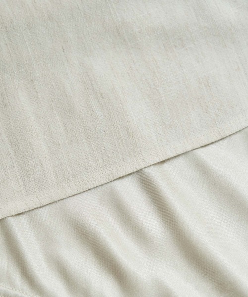 ROPE' PICNIC（ロペピクニック）の「リネン混レースアップフレアスカート（スカート・レディース・ブラック系その他/ベージュ/ライトグリーン・36/38/40）」の5枚目の写真