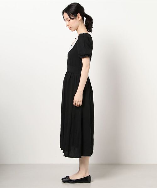 titty＆Co. PETIT（ティティアンドコープティ）の「【titty&Co.PETIT】レースカラーミディワンピース（ワンピース・レディース・ブラック・SMALL/MEDIUM）」の8枚目の写真