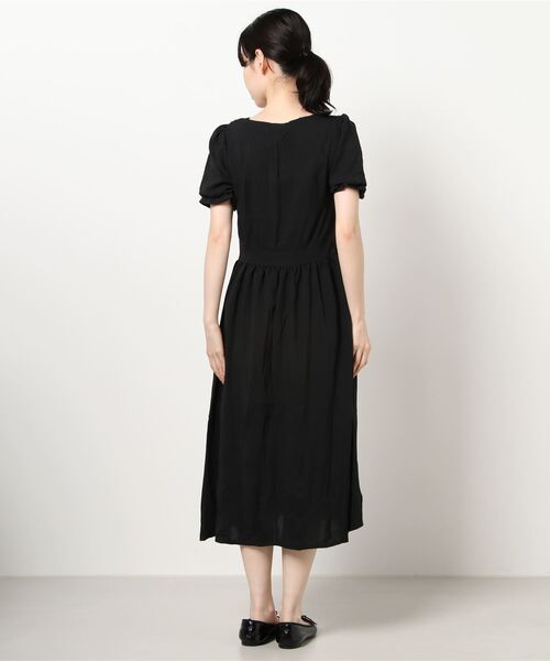 titty＆Co. PETIT（ティティアンドコープティ）の「【titty&Co.PETIT】レースカラーミディワンピース（ワンピース・レディース・ブラック・SMALL/MEDIUM）」の9枚目の写真