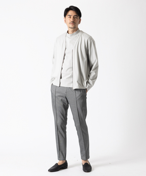 DESIGNWORKS（デザインワークス）の「【アンサンブル対応】C/Si プレーティング ZIPカーディガン（カーディガン/ボレロ・メンズ・ライトグレー・46/48/50）」の11枚目の写真