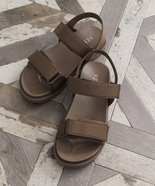 Honeys（ハニーズ）の「スポーツサンダル（サンダル・レディース・ベージュ/ブラウン/ブラック/カーキ・M/S/L）」の4枚目の写真