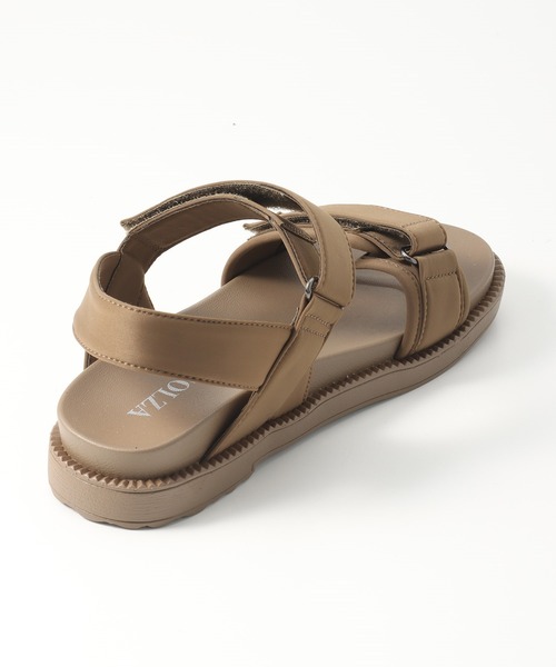 Honeys（ハニーズ）の「スポーツサンダル（サンダル・レディース・ベージュ/ブラウン/ブラック/カーキ・M/S/L）」の10枚目の写真