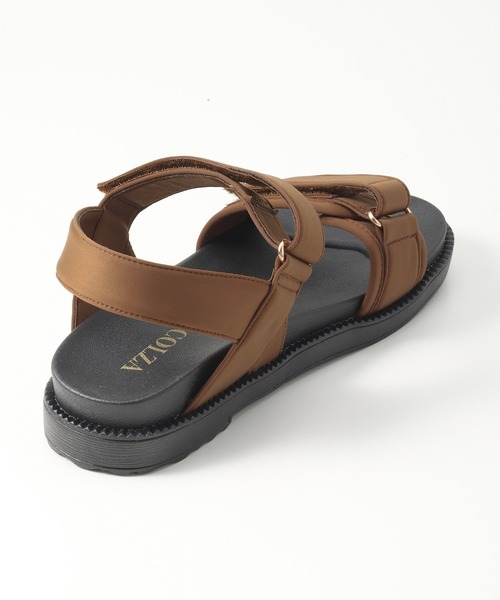 Honeys（ハニーズ）の「スポーツサンダル（サンダル・レディース・ベージュ/ブラウン/ブラック/カーキ・M/S/L）」の5枚目の写真