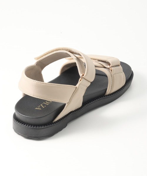 Honeys（ハニーズ）の「スポーツサンダル（サンダル・レディース・ベージュ/ブラウン/ブラック/カーキ・M/S/L）」の12枚目の写真
