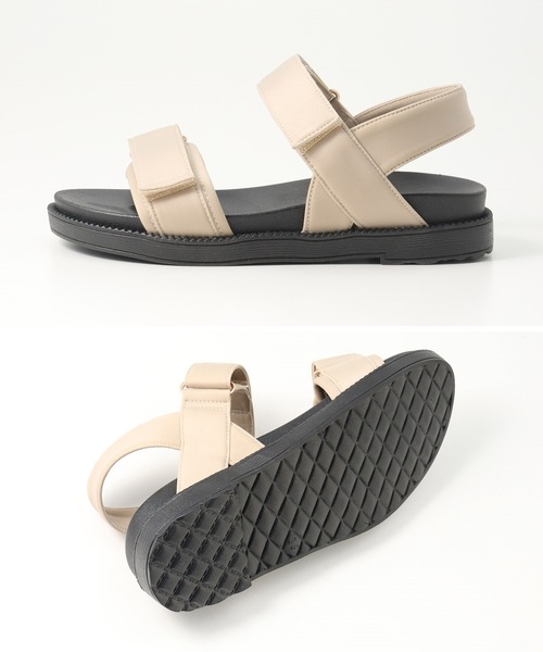 Honeys（ハニーズ）の「スポーツサンダル（サンダル・レディース・ベージュ/ブラウン/ブラック/カーキ・M/S/L）」の14枚目の写真