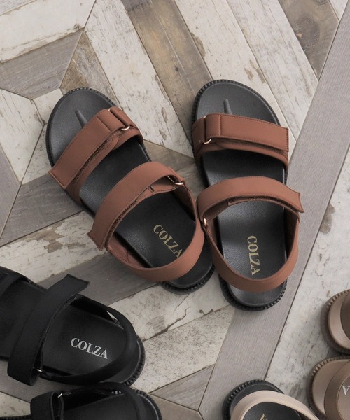 Honeys（ハニーズ）の「スポーツサンダル（サンダル・レディース・ベージュ/ブラウン/ブラック/カーキ・M/S/L）」の13枚目の写真