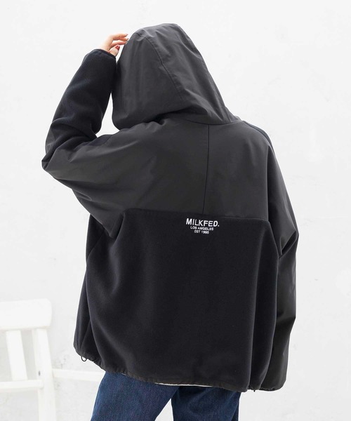 ブルゾン HOODED FLEECE JACKET