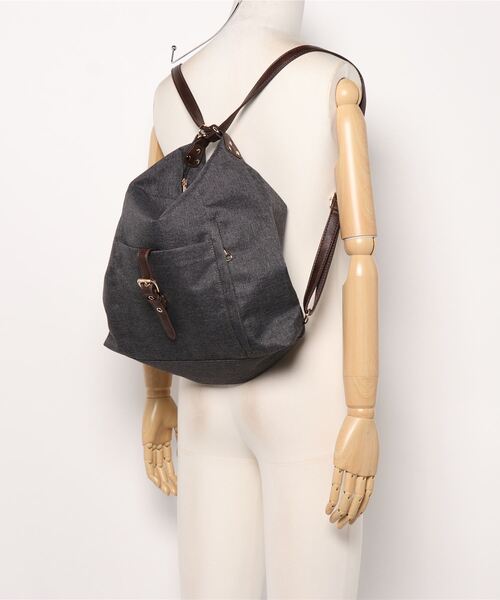 SAC(サック)の「杢調撥水素材2WAYリュック Happy&Sac(バックパック/リュック・レディース・ブラック/オレンジ/グレー/パープル・FREE)」の11枚目の写真