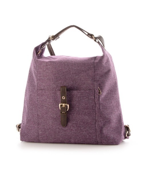 SAC(サック)の「杢調撥水素材2WAYリュック Happy&Sac(バックパック/リュック・レディース・ブラック/オレンジ/グレー/パープル・FREE)」の3枚目の写真