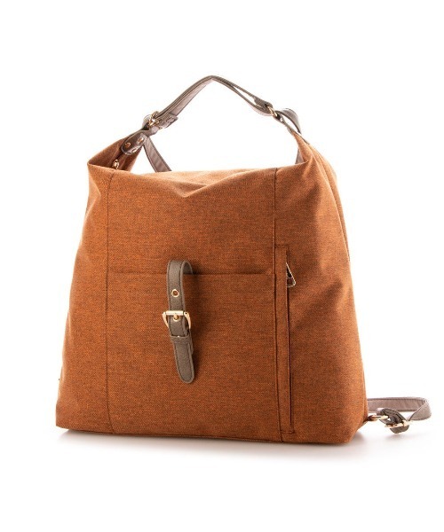 SAC(サック)の「杢調撥水素材2WAYリュック Happy&Sac(バックパック/リュック・レディース・ブラック/オレンジ/グレー/パープル・FREE)」の4枚目の写真
