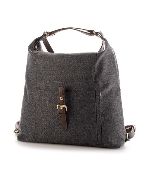 SAC(サック)の「杢調撥水素材2WAYリュック Happy&Sac(バックパック/リュック・レディース・ブラック/オレンジ/グレー/パープル・FREE)」の1枚目の写真