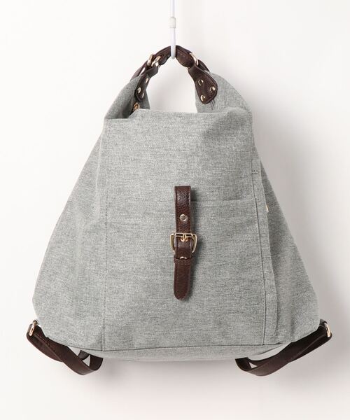 SAC(サック)の「杢調撥水素材2WAYリュック Happy&Sac(バックパック/リュック・レディース・ブラック/オレンジ/グレー/パープル・FREE)」の15枚目の写真