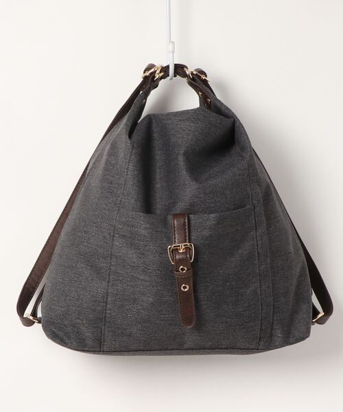 SAC(サック)の「杢調撥水素材2WAYリュック Happy&Sac(バックパック/リュック・レディース・ブラック/オレンジ/グレー/パープル・FREE)」の16枚目の写真