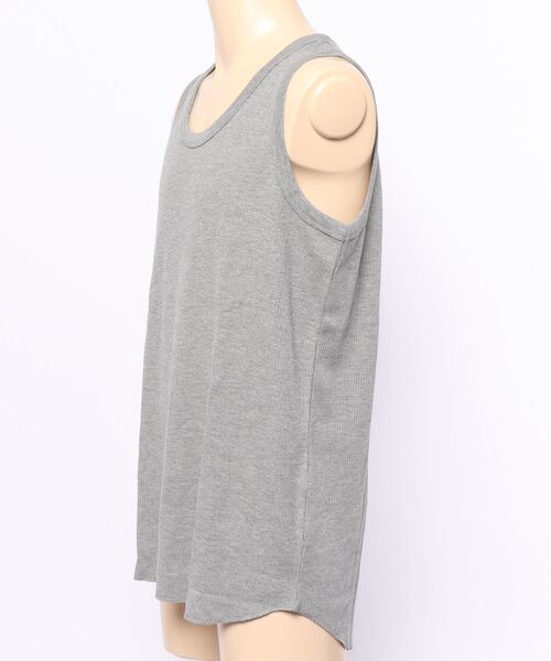 JUNRED（ジュンレッド）の「ワッフルタンクトップ（タンクトップ・メンズ・グレー/ホワイト・L/M）」の4枚目の写真