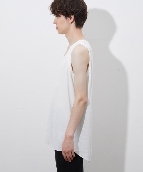 JUNRED（ジュンレッド）の「ワッフルタンクトップ（タンクトップ・メンズ・グレー/ホワイト・L/M）」の14枚目の写真