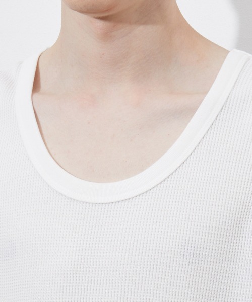 JUNRED（ジュンレッド）の「ワッフルタンクトップ（タンクトップ・メンズ・グレー/ホワイト・L/M）」の16枚目の写真