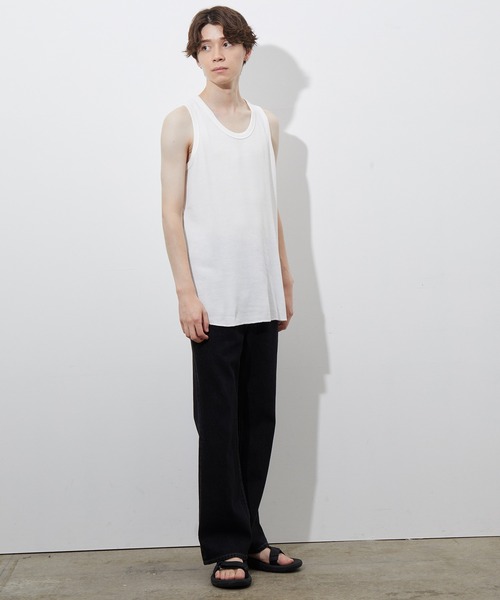 JUNRED（ジュンレッド）の「ワッフルタンクトップ（タンクトップ・メンズ・グレー/ホワイト・L/M）」の11枚目の写真