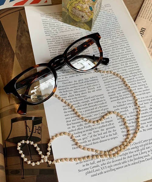 DULTON(ダルトン)の「GLASSES CHAIN/グラス チェーン(メガネ・メンズ・ライトグレー/ブラック/ベージュ/ピンク/ブルー・FREE)」の4枚目の写真