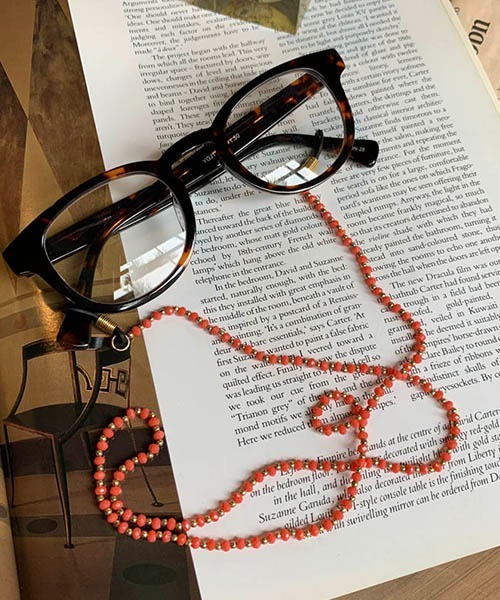 DULTON(ダルトン)の「GLASSES CHAIN/グラス チェーン(メガネ・メンズ・ライトグレー/ブラック/ベージュ/ピンク/ブルー・FREE)」の1枚目の写真