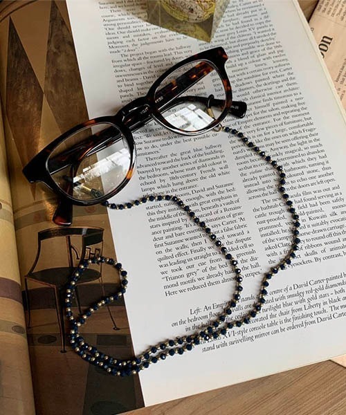 DULTON(ダルトン)の「GLASSES CHAIN/グラス チェーン(メガネ・メンズ・ライトグレー/ブラック/ベージュ/ピンク/ブルー・FREE)」の5枚目の写真