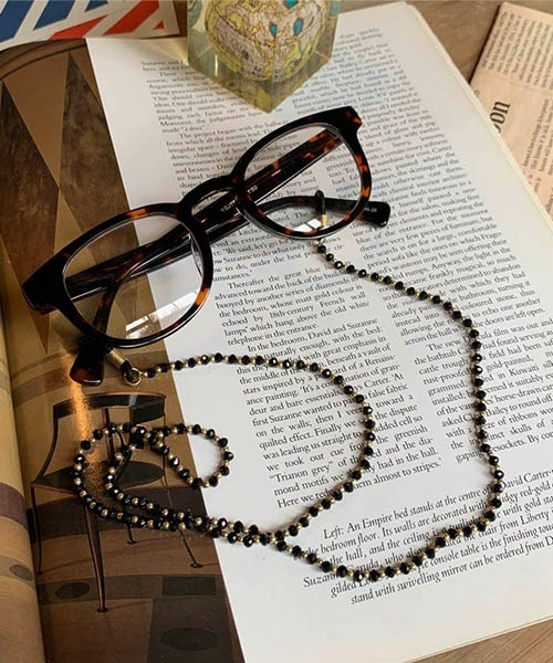 DULTON(ダルトン)の「GLASSES CHAIN/グラス チェーン(メガネ・メンズ・ライトグレー/ブラック/ベージュ/ピンク/ブルー・FREE)」の2枚目の写真