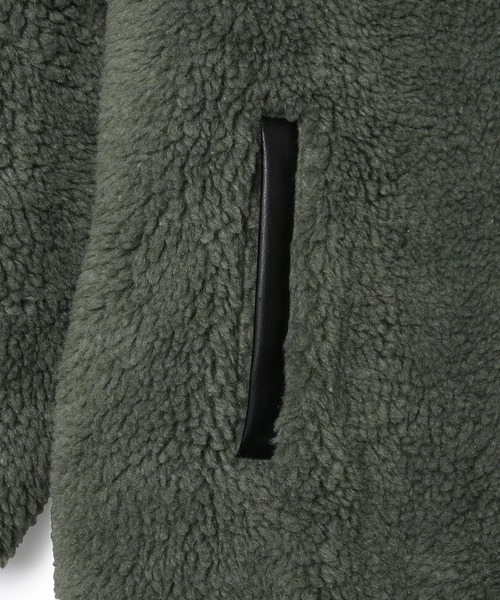 ADAM ET ROPE'（アダムエロペ）の「【WEB限定】キルトボアリバーシブルコート（その他アウター・レディース・オリーブ/キナリ・FREE）」の16枚目の写真