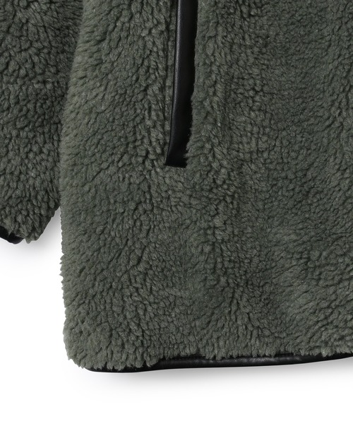 ADAM ET ROPE'（アダムエロペ）の「【WEB限定】キルトボアリバーシブルコート（その他アウター・レディース・オリーブ/キナリ・FREE）」の17枚目の写真