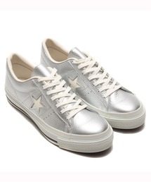 セール ブランド古着 Converse コンバースのスニーカー シルバー 銀色系 レザー 本革 古着通販 Zozoused