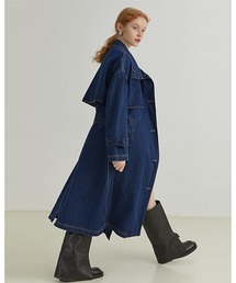 【Fano Studios】Denim trench coat FQ21W001