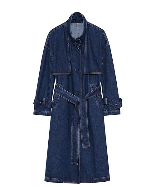 Fano Studios(ファノ ストゥディオズ)の「【Fano Studios】Denim trench coat FQ21W001(トレンチコート・レディース・ブルー・S/M/L)」の12枚目の写真