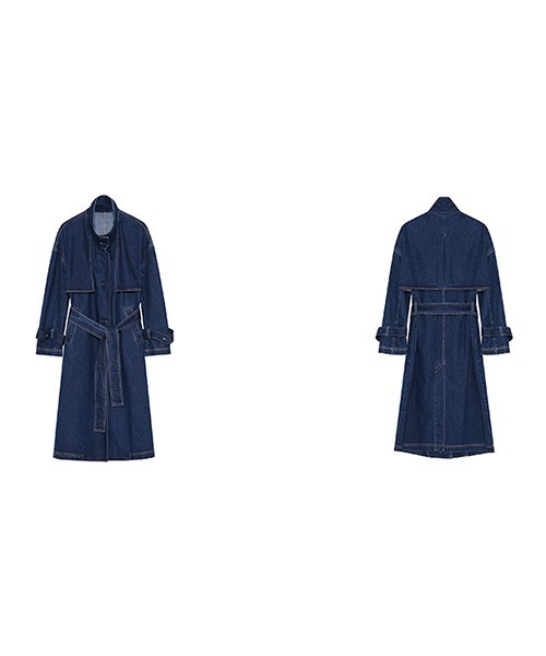Fano Studios(ファノ ストゥディオズ)の「【Fano Studios】Denim trench coat FQ21W001(トレンチコート・レディース・ブルー・S/M/L)」の13枚目の写真