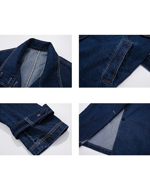 Fano Studios(ファノ ストゥディオズ)の「【Fano Studios】Denim trench coat FQ21W001(トレンチコート・レディース・ブルー・S/M/L)」の14枚目の写真