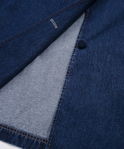 Fano Studios(ファノ ストゥディオズ)の「【Fano Studios】Denim trench coat FQ21W001(トレンチコート・レディース・ブルー・S/M/L)」の17枚目の写真