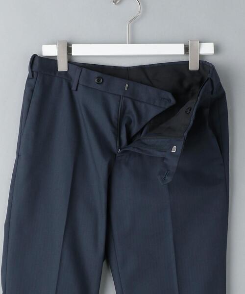WORK TRIP OUTFITS GREEN LABEL RELAXING（ワークトリップアウトフィッツグリーンレーベル リラクシング）の「WTOヘリンボーンスリム スラックス -ウォッシャブル・ストレッチ・クリースキープ・アジャスター-（スラックス・メンズ・ベージュ/ダークグレー/ロイヤルブルー/ネイビー・XS/72/S/76/M/80/L/84/XL/88）」の16枚目の写真