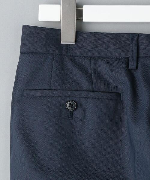 WORK TRIP OUTFITS GREEN LABEL RELAXING（ワークトリップアウトフィッツグリーンレーベル リラクシング）の「WTOヘリンボーンスリム スラックス -ウォッシャブル・ストレッチ・クリースキープ・アジャスター-（スラックス・メンズ・ベージュ/ダークグレー/ロイヤルブルー/ネイビー・XS/72/S/76/M/80/L/84/XL/88）」の19枚目の写真