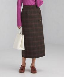 green label relaxing | TW リバーシブル ラップ スカート チェック(スカート)