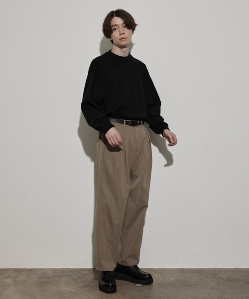 JUNRED（ジュンレッド）の「ボックスプリーツワイドパンツ（チノパンツ・メンズ・グレー系その他/ベージュ系その他・S/M/L）」の18枚目の写真